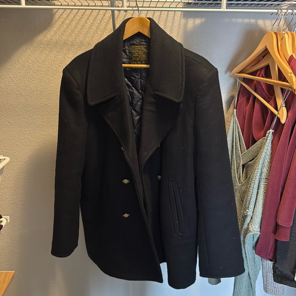 MIL-tec Navy Wool Peacoat